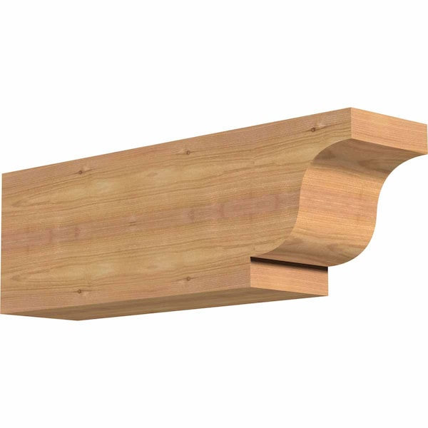 Ekena Millwork Newport Smooth Rafter Tail, Western Red Cedar, 5 1/2"W x 8"H x 24"L RFT06X08X24NEW00SWR - main